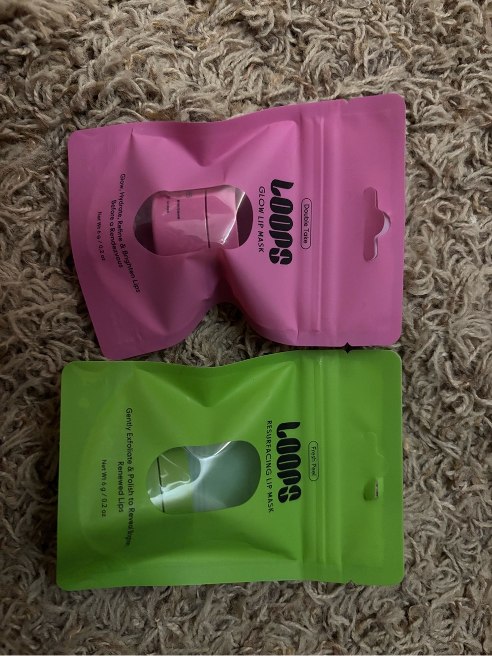 LOOSS Glow & Resurfacing Mask Duo - Pink & Green Packs